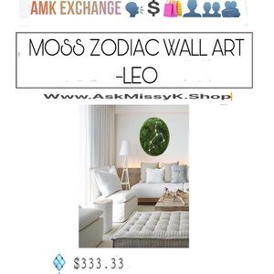 LEO ♌️MOSS ZODIAC WALL ART Is On Sale NOW At Www.AMKExchange.Org 🗣💲🛍👤👥